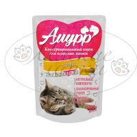 Пауч для кошек АМУРР Курица в соусе 100 гр.
