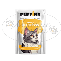 Пауч для кошек PUFFINS Курица в желе 75 гр.