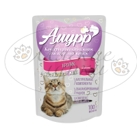 Пауч для кошек АМУРР Кролик в желе 100 гр.