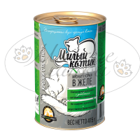 Консервы для кошек МИЛЫЙ КОТИК Кролик с печенью в желе ж.б. 415 гр.